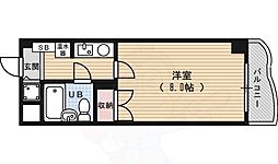アクシルコート京都二条イースト棟 1Kの間取図画像