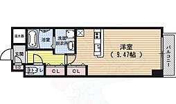 メディナ西大路駅前 1Kの間取図画像