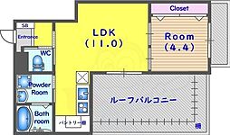 VillaStage桂川 1LDKの間取図画像