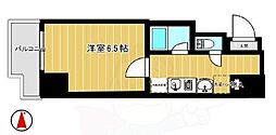 サンシティ烏丸 1Kの間取図画像