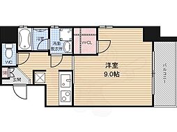 ハーモニアス西大路 1Kの間取図画像