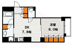 イーグルコート烏丸御池ルミエ 1DKの間取図画像