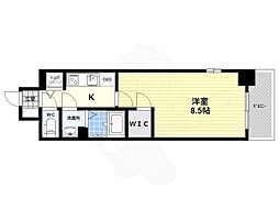 ESPLACEKYOTORAKUNAN 1Kの間取図画像