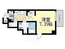 セオリー五条店天神川 1Kの間取図画像