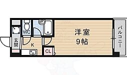メゾンヤング 1Kの間取図画像