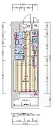 プレサンス京都室町通紫水 ワンルームの間取図画像