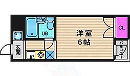 ユニハイツ ワンルームの間取図画像