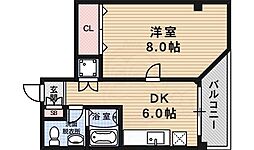 メゾンサクラ 1DKの間取図画像