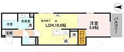 GRAMM殿城 1LDKの間取図画像