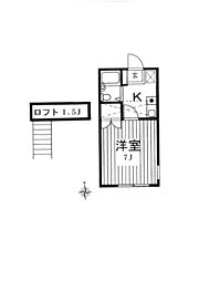 フラッツワン 1SKの間取図画像