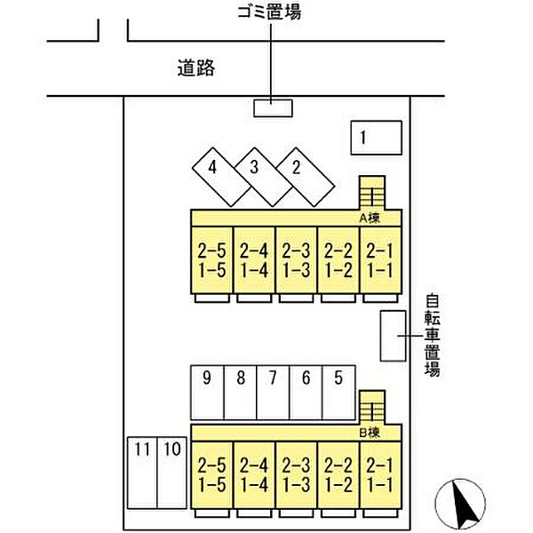 コーポあいＢ棟 1-3｜広島県東広島市西条町寺家(賃貸アパート1K・1階・24.00㎡)の写真 その2