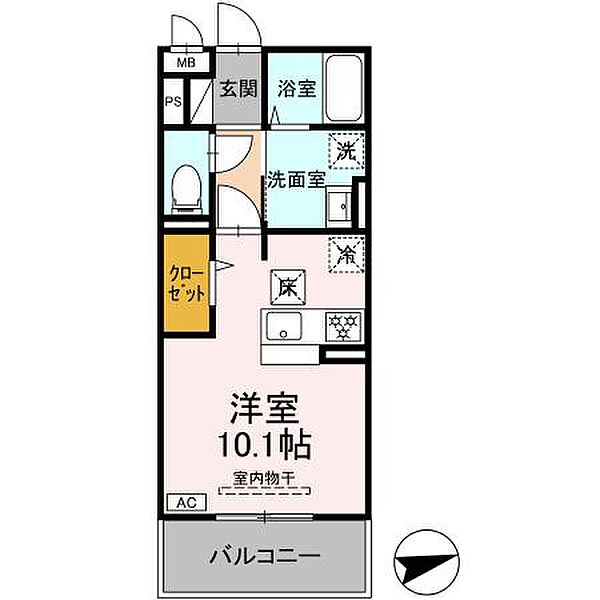 メゾングランレーヴＡ棟 A302｜広島県東広島市西条町寺家(賃貸アパート1R・3階・29.96㎡)の写真 その2