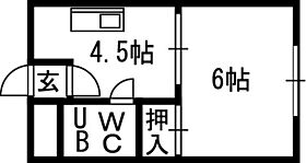 山崎ビル 00304 ｜ 北海道札幌市中央区南四条西13丁目1番5号（賃貸マンション1DK・3階・21.46㎡） その2