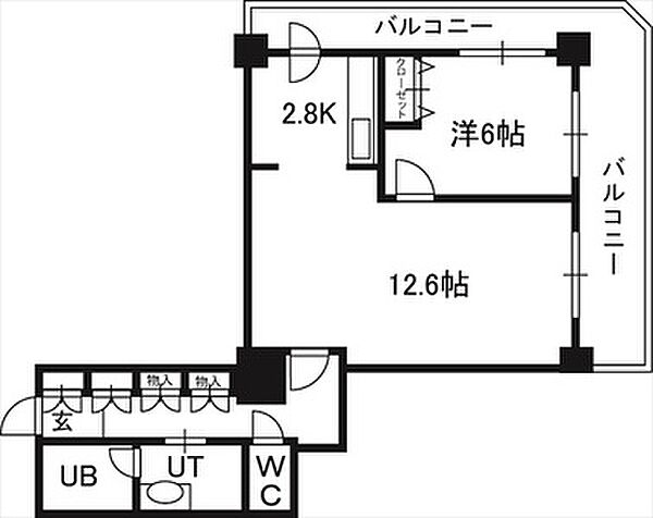 ＰＲＩＭＥ　ＵＲＢＡＮ札幌　ＲＩＶＥＲ　ＦＲＯＮＴ 00301｜北海道札幌市中央区南九条西1丁目(賃貸マンション1LDK・3階・51.31㎡)の写真 その2