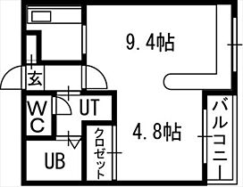 ホークメゾン札幌2号館 00108 ｜ 北海道札幌市豊平区平岸四条18丁目1-54（賃貸マンション1LDK・1階・29.20㎡） その2