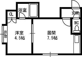 ＬＩＮＫＳＣＯＵＲＴ東札幌 00302 ｜ 北海道札幌市白石区東札幌二条4丁目10番21号（賃貸アパート1DK・3階・24.09㎡） その2