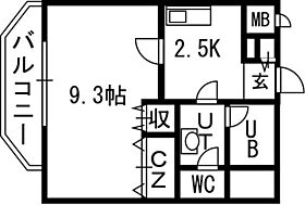 スカイヒルズＮ15 01008 ｜ 北海道札幌市北区北十五条西3丁目2-14（賃貸マンション1K・10階・31.98㎡） その2