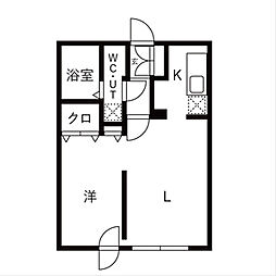 モデュロール南円山 1LDKの間取図画像