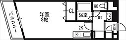サテラ北34条 ワンルームの間取図画像