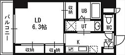 アストリアN6 1Kの間取図画像