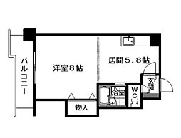 ル・クラシック12 1DKの間取図画像