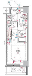 クレヴィスタ横浜綱島 2階1Kの間取り