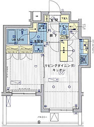 ブライズ上池台 5階1LDKの間取り