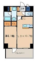 ＲＡＬＬＹ’Ｓ 9階1LDKの間取り