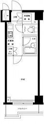 ルーブル武蔵小杉 2階1Kの間取り
