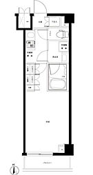 ルーブル大森西弐番館 5階1Kの間取り