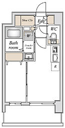 エスティメゾン川崎ウエスト 5階1DKの間取り