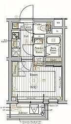 リライア登戸EAST SIDE 1階1Kの間取り
