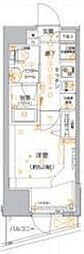 クレイシア品川東大井 1Kの間取図画像