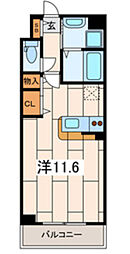 ピノエスペランサ ワンルームの間取図画像