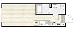 COCOFLATKAMATA ワンルームの間取図画像