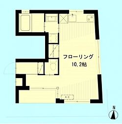 NEXUSヴァンヴェール ワンルームの間取図画像