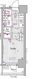 ガーラ・グランディ川崎榎町 1Kの間取図画像