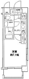 セントパレス大鳥居 1Kの間取図画像