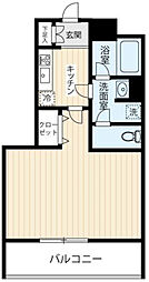ARCOBALENO武蔵小杉2 1Kの間取図画像