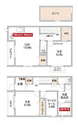 グラン・パール 2SLDKの間取図画像