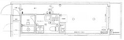 モナークマンション鶴見 ワンルームの間取図画像