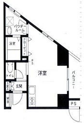 SKYPLAZA2 ワンルームの間取図画像