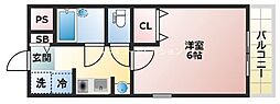 StellarHouse10 1Kの間取図画像