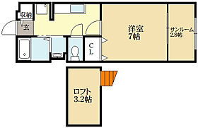 タウニィ天神  ｜ 京都府宇治市宇治天神（賃貸アパート1K・2階・26.11㎡） その2