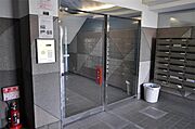 オートロック付玄関です。