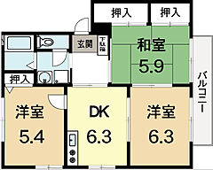 物件の間取り