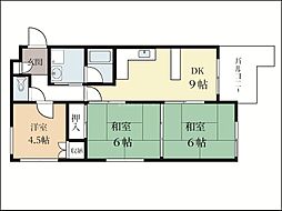 ウアクエレ 3DKの間取図画像