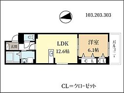 ウィスタリア城陽 1階