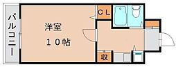 ふろうかん 1Kの間取図画像