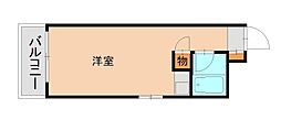 ロマネスク箱崎 ワンルームの間取図画像